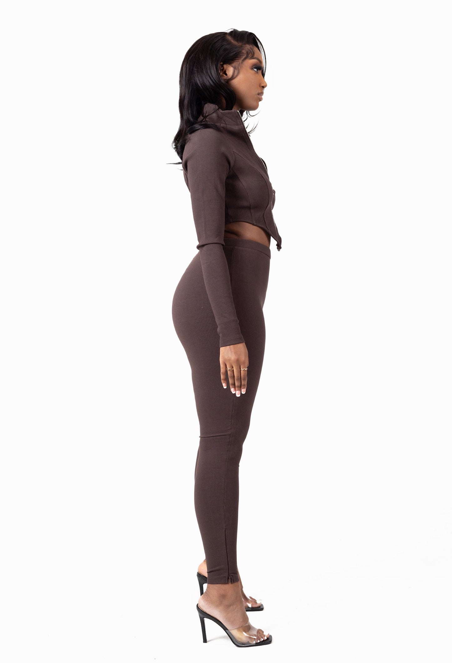 AMORY-BROWN TWO PIECE TOP