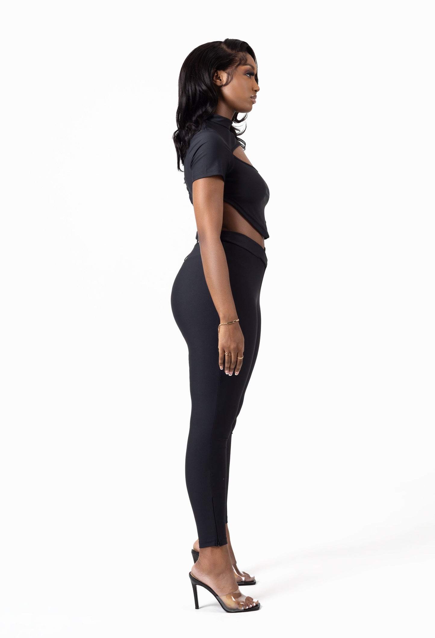 KAPRI-BLACK TWO PIECE TROUSERS