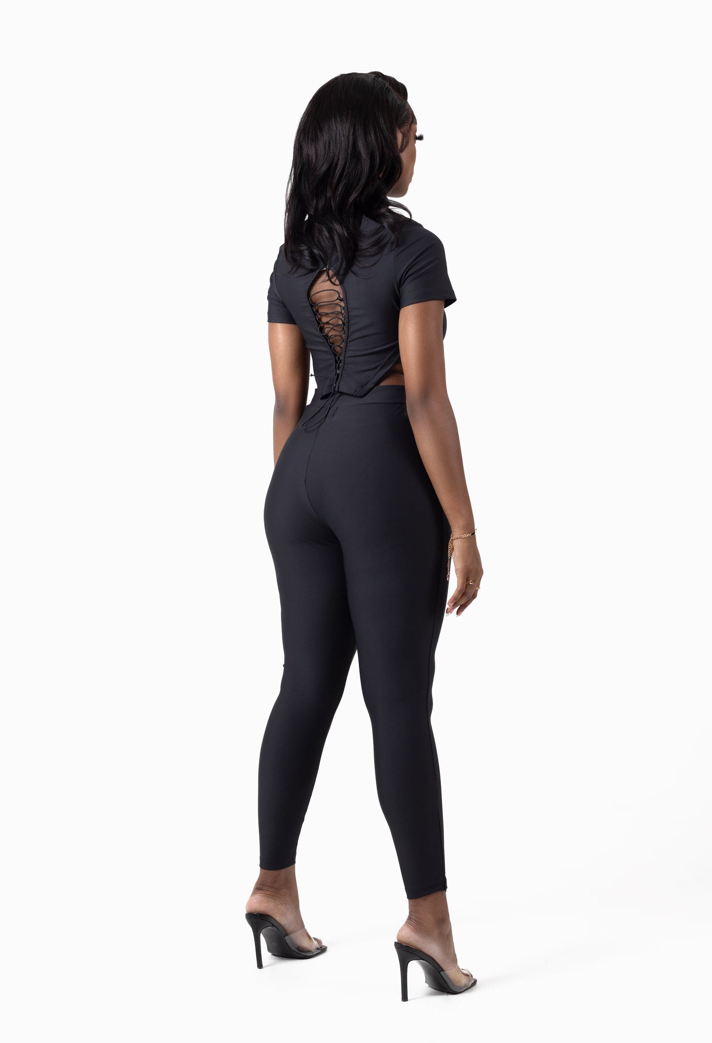 KAPRI-BLACK TWO PIECE TROUSERS