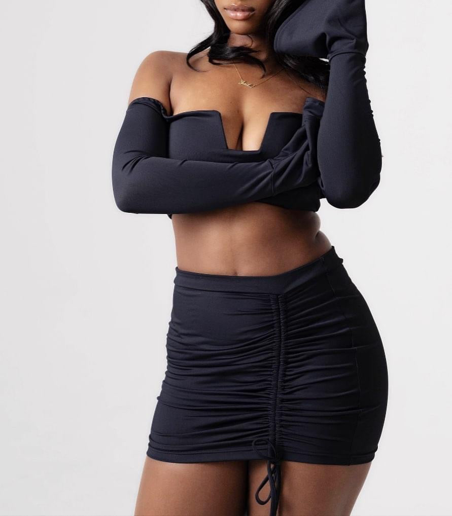 KOKO-BLACK TWO PIECE SKIRT