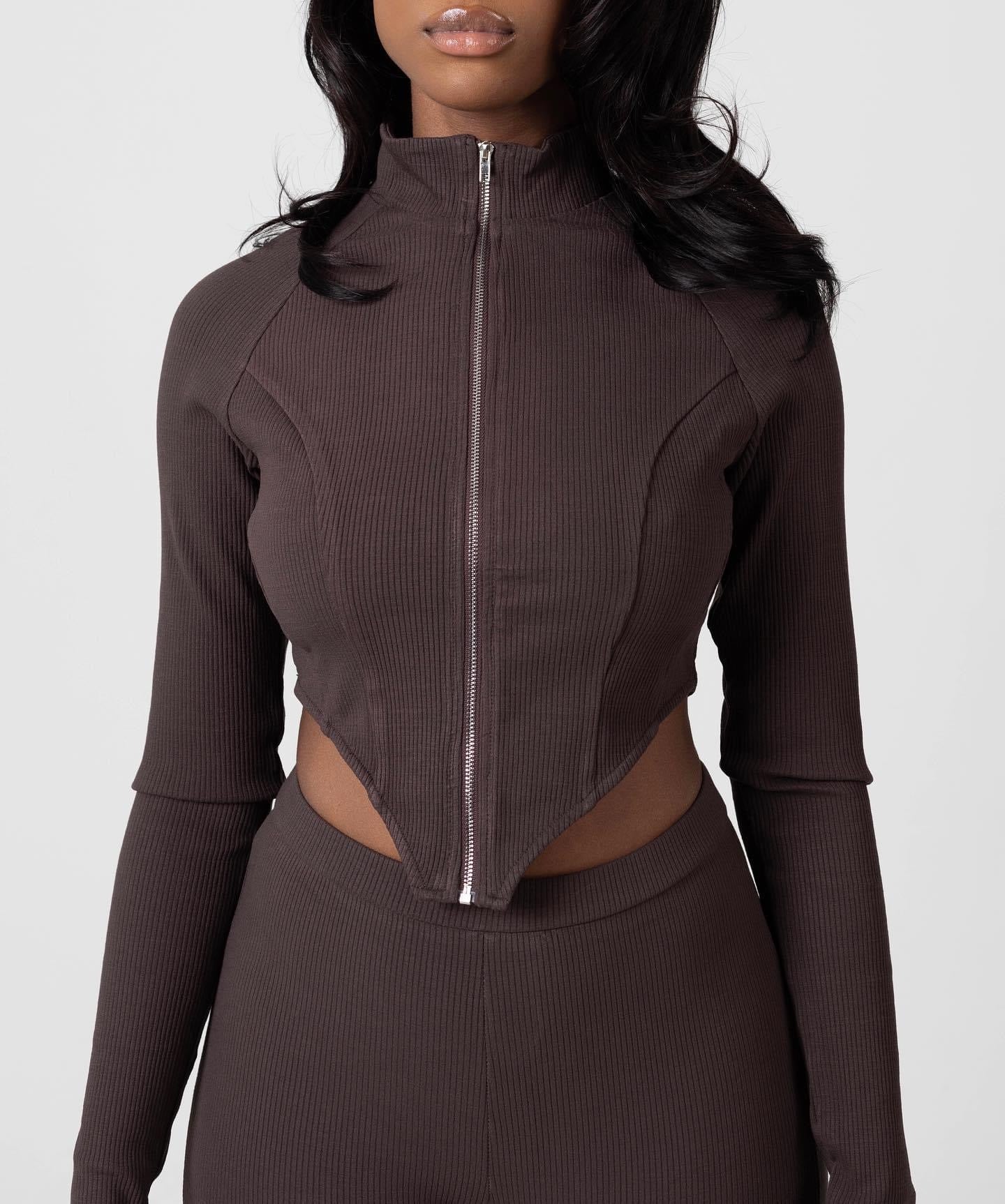 AMORY-BROWN TWO PIECE TOP